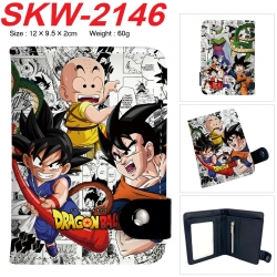 DRAGON BALL Anime vertical button folding wallet 12X9.5X2CM 60g