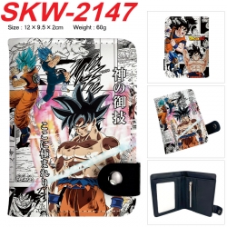 DRAGON BALL Anime vertical button folding wallet 12X9.5X2CM 60g