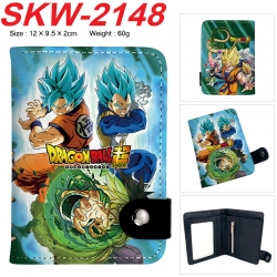 DRAGON BALL Anime vertical button folding wallet 12X9.5X2CM 60g