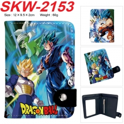 DRAGON BALL Anime vertical button folding wallet 12X9.5X2CM 60g