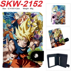 DRAGON BALL Anime vertical button folding wallet 12X9.5X2CM 60g
