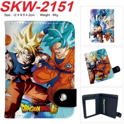 DRAGON BALL Anime vertical button folding wallet 12X9.5X2CM 60g