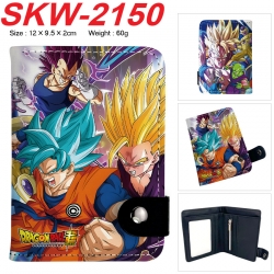 DRAGON BALL Anime vertical button folding wallet 12X9.5X2CM 60g