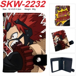 My Hero Academia Anime vertical button folding wallet 12X9.5X2CM 60g