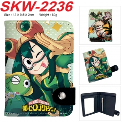 My Hero Academia Anime vertical button folding wallet 12X9.5X2CM 60g