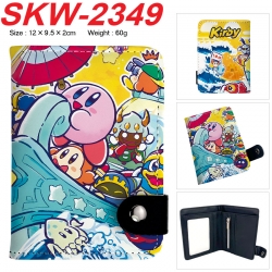 Kirby Anime vertical button folding wallet 12X9.5X2CM 60g