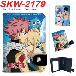 Fairy tail Anime vertical button folding wallet 12X9.5X2CM 60g