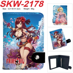 Fairy tail Anime vertical button folding wallet 12X9.5X2CM 60g
