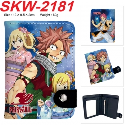 Fairy tail Anime vertical button folding wallet 12X9.5X2CM 60g