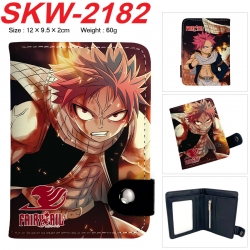 Fairy tail Anime vertical button folding wallet 12X9.5X2CM 60g