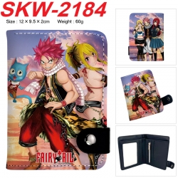 Fairy tail Anime vertical button folding wallet 12X9.5X2CM 60g