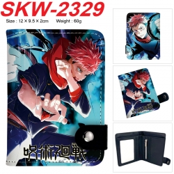 Jujutsu Kaisen Anime vertical button folding wallet 12X9.5X2CM 60g