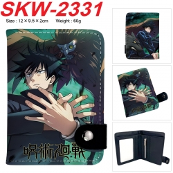 Jujutsu Kaisen Anime vertical button folding wallet 12X9.5X2CM 60g