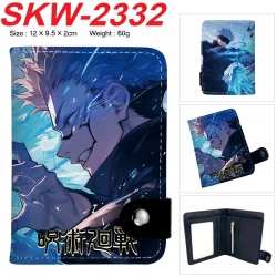 Jujutsu Kaisen Anime vertical button folding wallet 12X9.5X2CM 60g