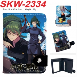 Jujutsu Kaisen Anime vertical button folding wallet 12X9.5X2CM 60g