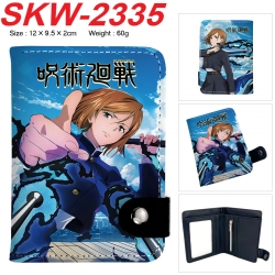 Jujutsu Kaisen Anime vertical button folding wallet 12X9.5X2CM 60g
