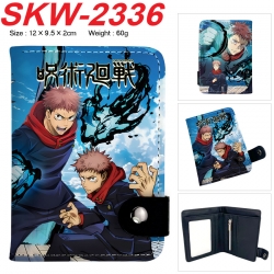 Jujutsu Kaisen Anime vertical button folding wallet 12X9.5X2CM 60g