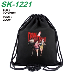DANDADAN Anime Coloring Book Drawstring Backpack 40X34cm 200g
