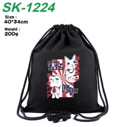 DANDADAN Anime Coloring Book Drawstring Backpack 40X34cm 200g