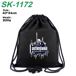 Castlevania Anime Coloring Book Drawstring Backpack 40X34cm 200g
