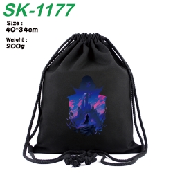 Castlevania Anime Coloring Book Drawstring Backpack 40X34cm 200g