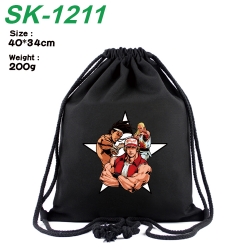 City of the Wolves Anime Coloring Book Drawstring Backpack 40X34cm 200g