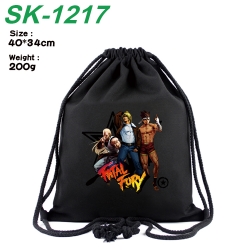City of the Wolves Anime Coloring Book Drawstring Backpack 40X34cm 200g