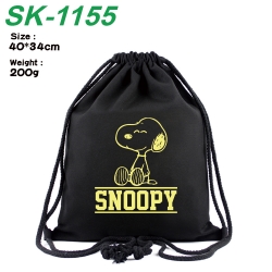 Snoopy Anime Coloring Book Drawstring Backpack 40X34cm 200g