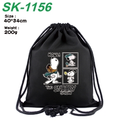 Snoopy Anime Coloring Book Drawstring Backpack 40X34cm 200g