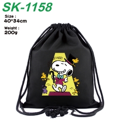 Snoopy Anime Coloring Book Drawstring Backpack 40X34cm 200g