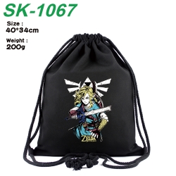 The Legend of Zelda Anime Coloring Book Drawstring Backpack 40X34cm 200g