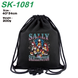 The Nightmare Before Christmas Anime Coloring Book Drawstring Backpack 40X34cm 200g