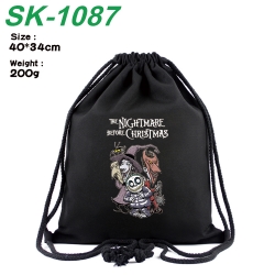 The Nightmare Before Christmas Anime Coloring Book Drawstring Backpack 40X34cm 200g