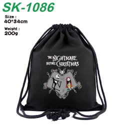 The Nightmare Before Christmas Anime Coloring Book Drawstring Backpack 40X34cm 200g
