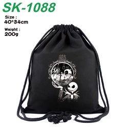 The Nightmare Before Christmas Anime Coloring Book Drawstring Backpack 40X34cm 200g