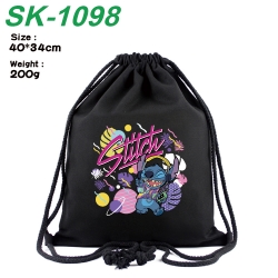Lilo & Stitch Anime Coloring Book Drawstring Backpack 40X34cm 200g