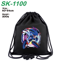Sonic The Hedgehog Anime Coloring Book Drawstring Backpack 40X34cm 200g