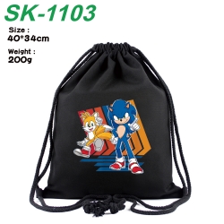 Sonic The Hedgehog Anime Coloring Book Drawstring Backpack 40X34cm 200g