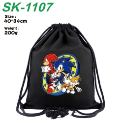 Sonic The Hedgehog Anime Coloring Book Drawstring Backpack 40X34cm 200g