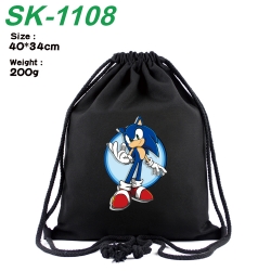 Sonic The Hedgehog Anime Coloring Book Drawstring Backpack 40X34cm 200g