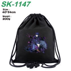 Jujutsu Kaisen Anime Coloring Book Drawstring Backpack 40X34cm 200g