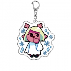 Triangular Rune Anime Acrylic Keychain Charm price for 5 pcs