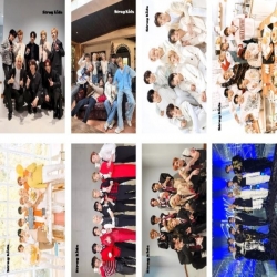 Stray Kids Embossed poster 8 pcs a set 42X29CM price for 5 sets