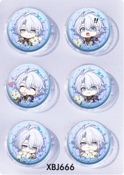 Honkai: Star Rail Anime peripheral pill bar badge 25mm a set of 6 price for 5 sets 