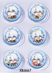 Honkai: Star Rail Anime peripheral pill bar badge 25mm a set of 6 price for 5 sets 