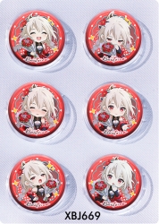 Honkai: Star Rail Anime peripheral pill bar badge 25mm a set of 6 price for 5 sets 