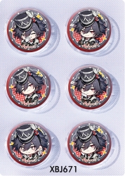Honkai: Star Rail Anime peripheral pill bar badge 25mm a set of 6 price for 5 sets 