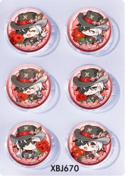 Honkai: Star Rail Anime peripheral pill bar badge 25mm a set of 6 price for 5 sets 