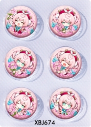 Honkai: Star Rail Anime peripheral pill bar badge 25mm a set of 6 price for 5 sets 