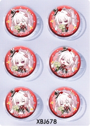 Honkai: Star Rail Anime peripheral pill bar badge 25mm a set of 6 price for 5 sets 